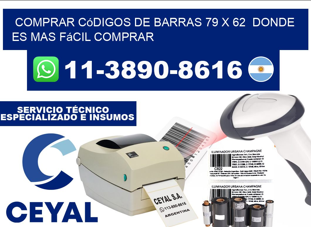 Comprar códigos de barras 79 x 62  Donde es mas fácil comprar