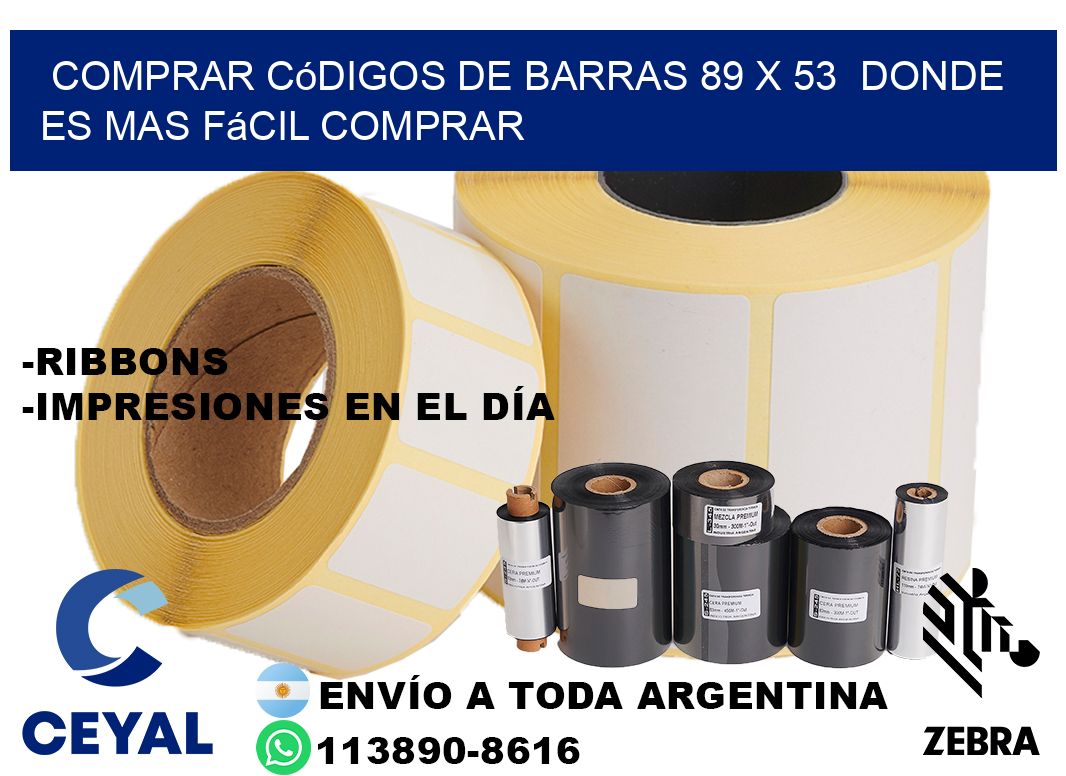 Comprar códigos de barras 89 x 53  Donde es mas fácil comprar