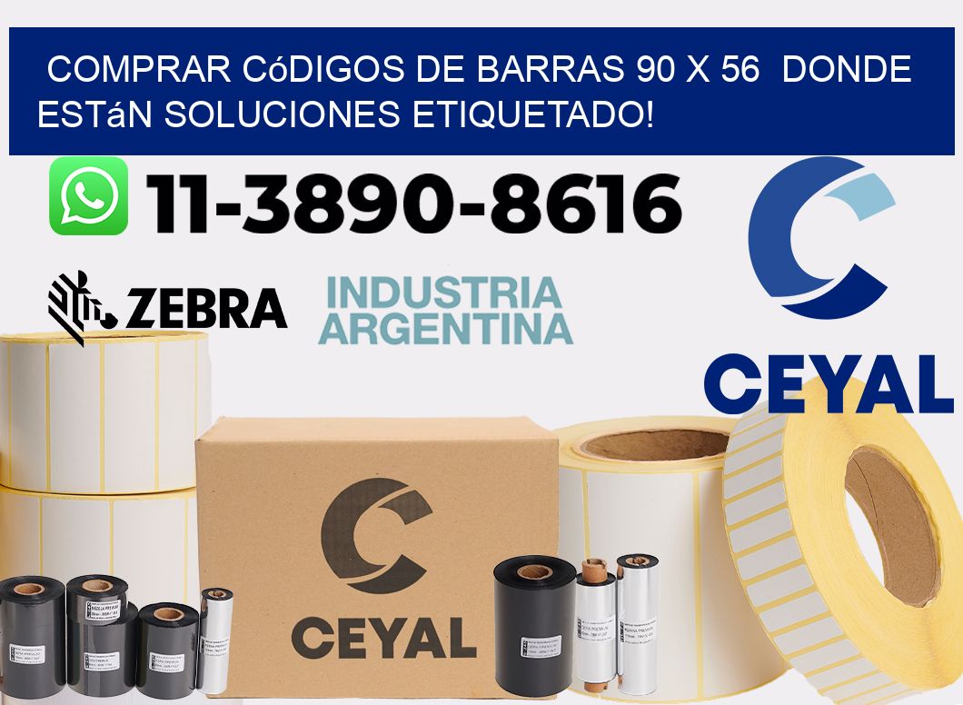 Comprar códigos de barras 90 x 56  donde están soluciones etiquetado!