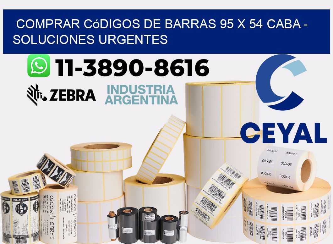 Comprar códigos de barras 95 x 54 CABA - soluciones urgentes