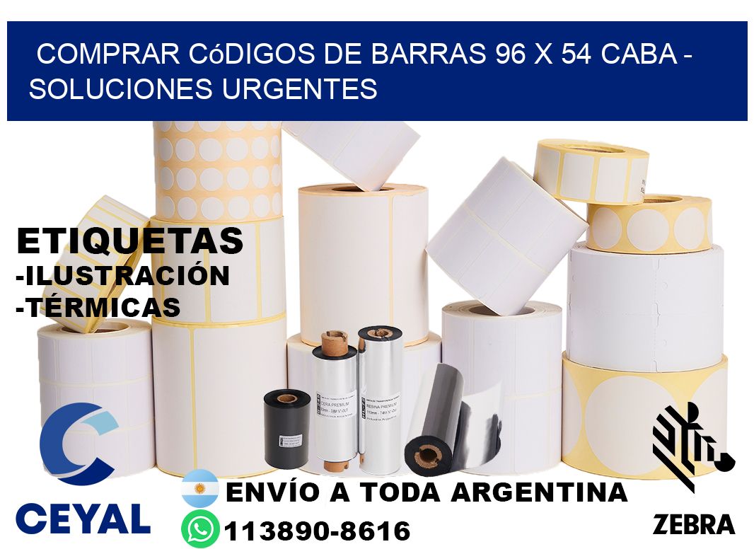 Comprar códigos de barras 96 x 54 CABA - soluciones urgentes