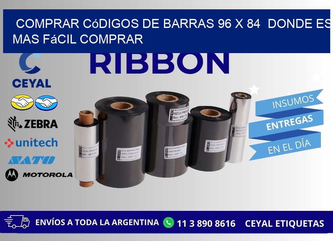 Comprar códigos de barras 96 x 84  Donde es mas fácil comprar