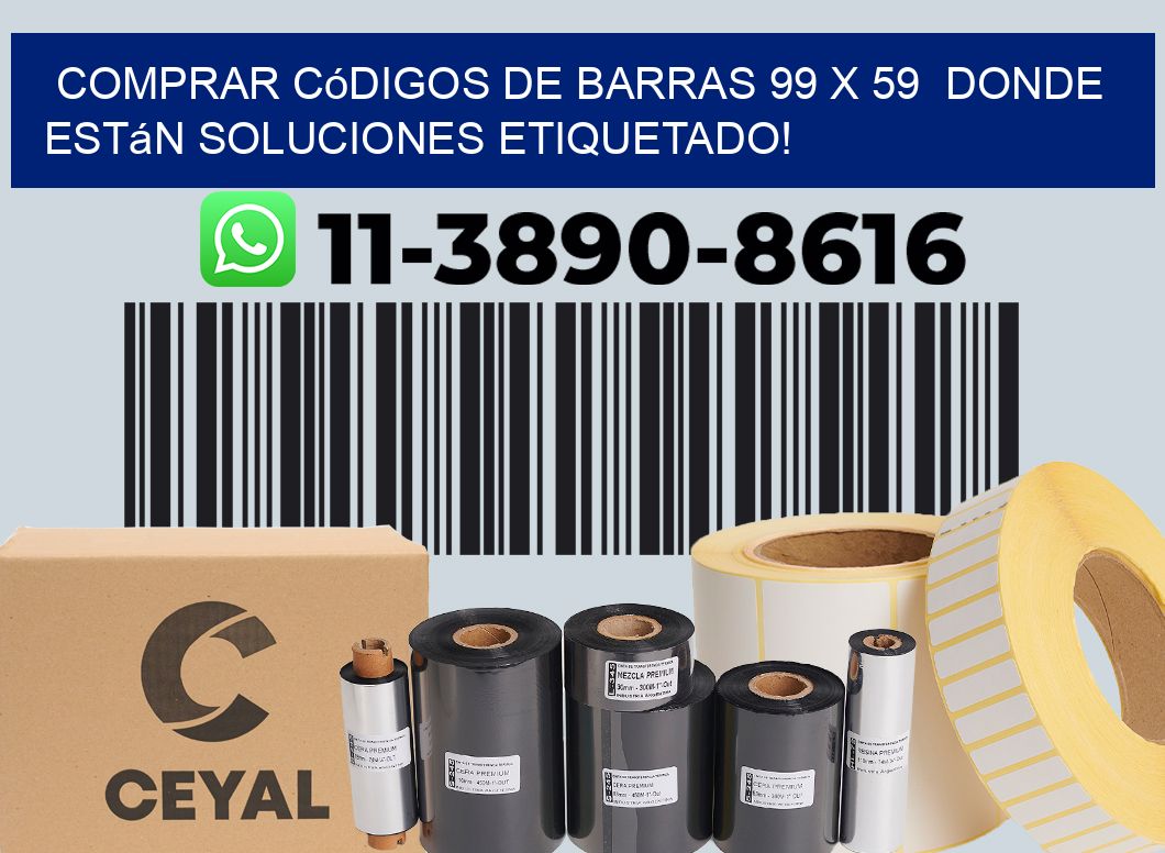Comprar códigos de barras 99 x 59  donde están soluciones etiquetado!