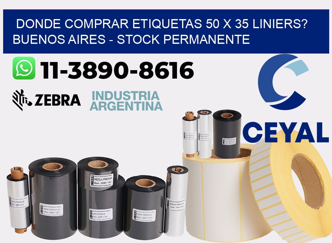 Donde Comprar etiquetas 50 x 35 LINIERS? Buenos Aires - Stock permanente