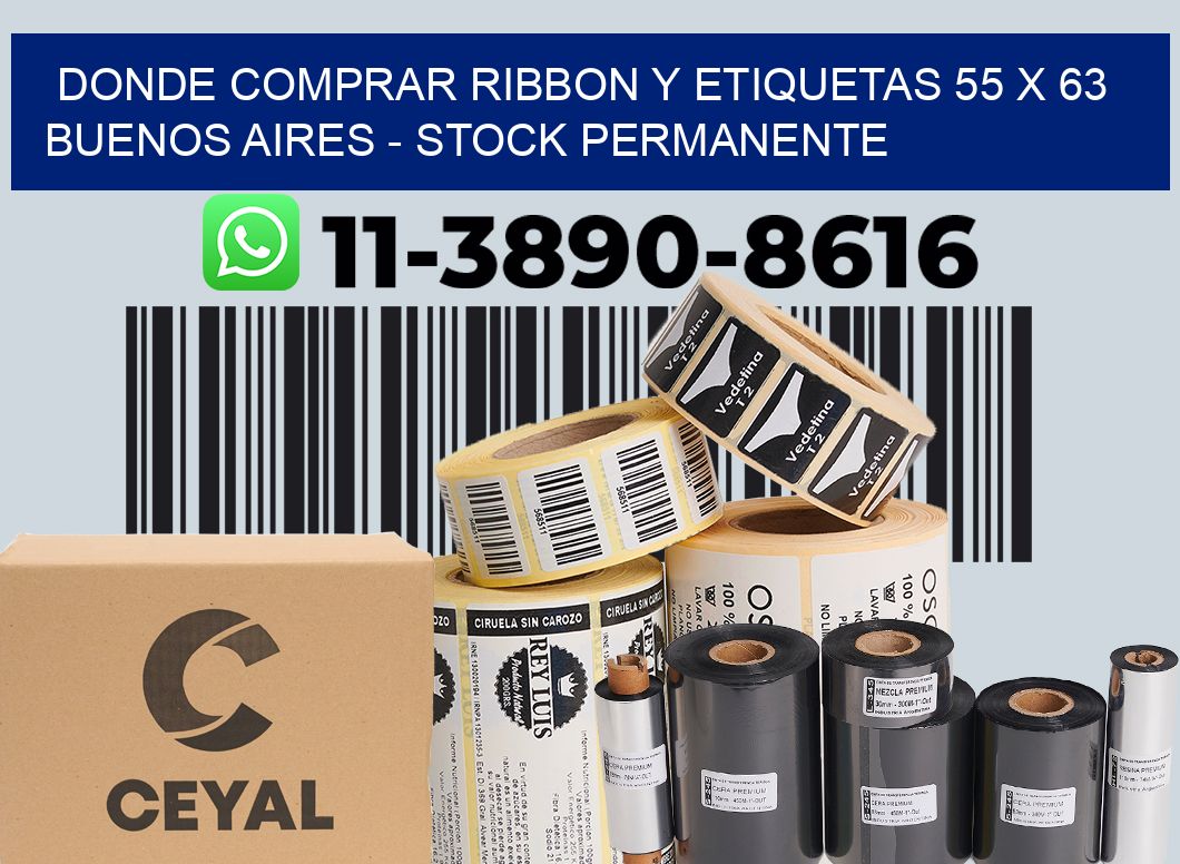 Donde Comprar ribbon y etiquetas 55 x 63 Buenos Aires - Stock permanente