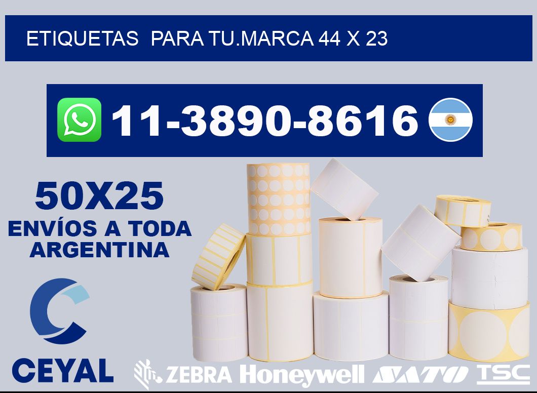 Etiquetas  para tu.marca 44 x 23