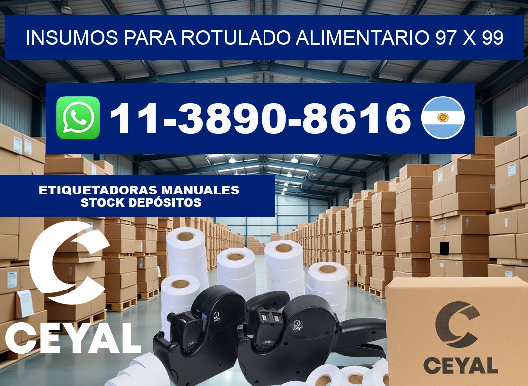 Insumos para rotulado alimentario 97 x 99