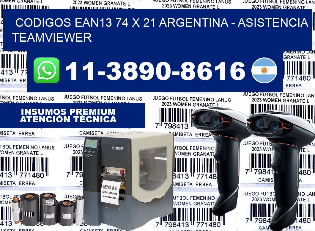 codigos ean13 74 x 21 argentina – asistencia teamviewer
