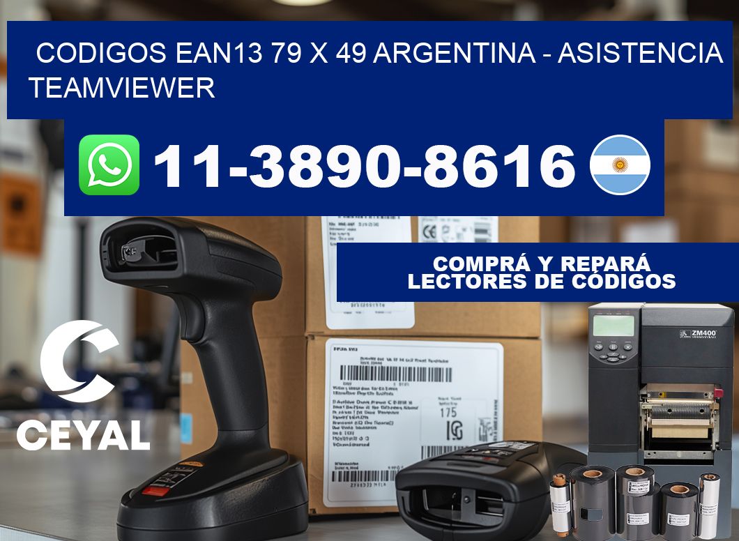 codigos ean13 79 x 49 argentina - asistencia teamviewer