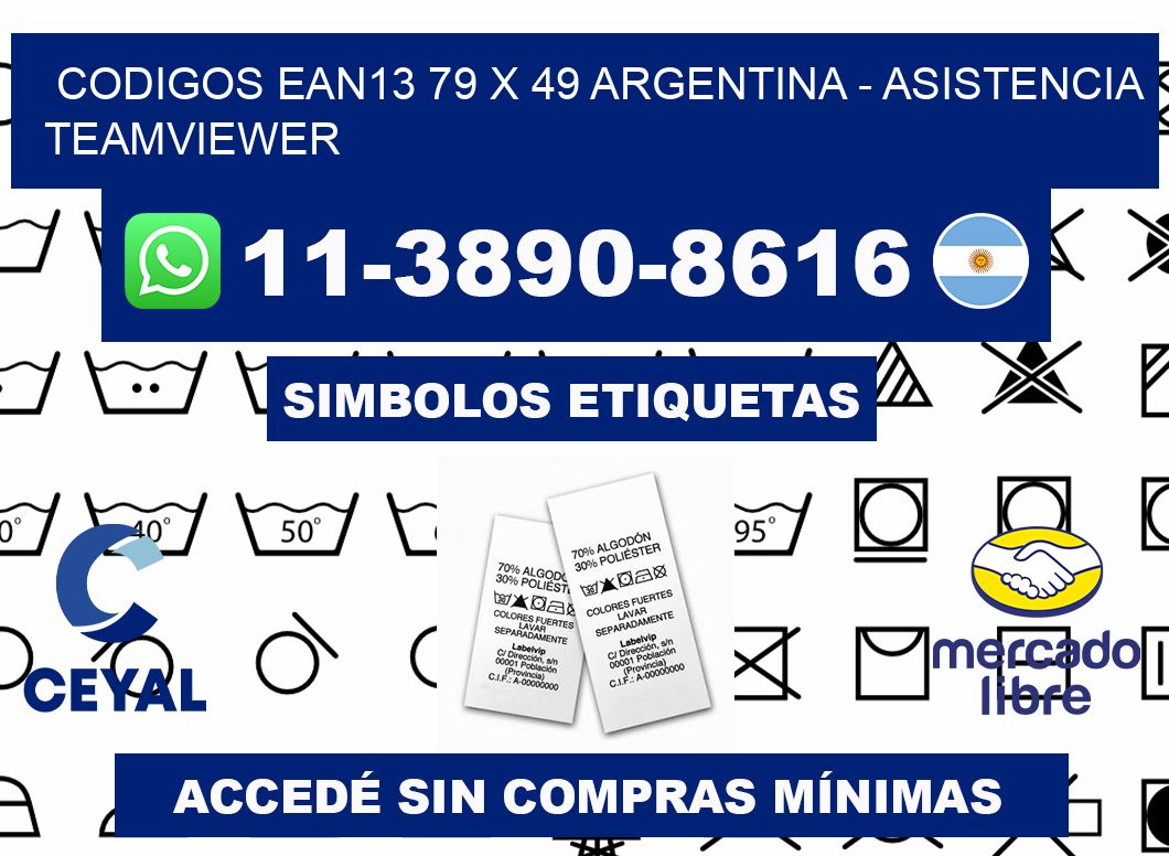 codigos ean13 79 x 49 argentina - asistencia teamviewer