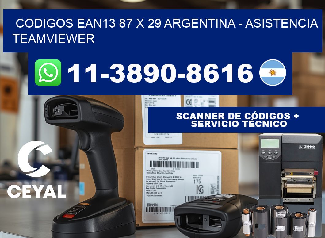 codigos ean13 87 x 29 argentina - asistencia teamviewer