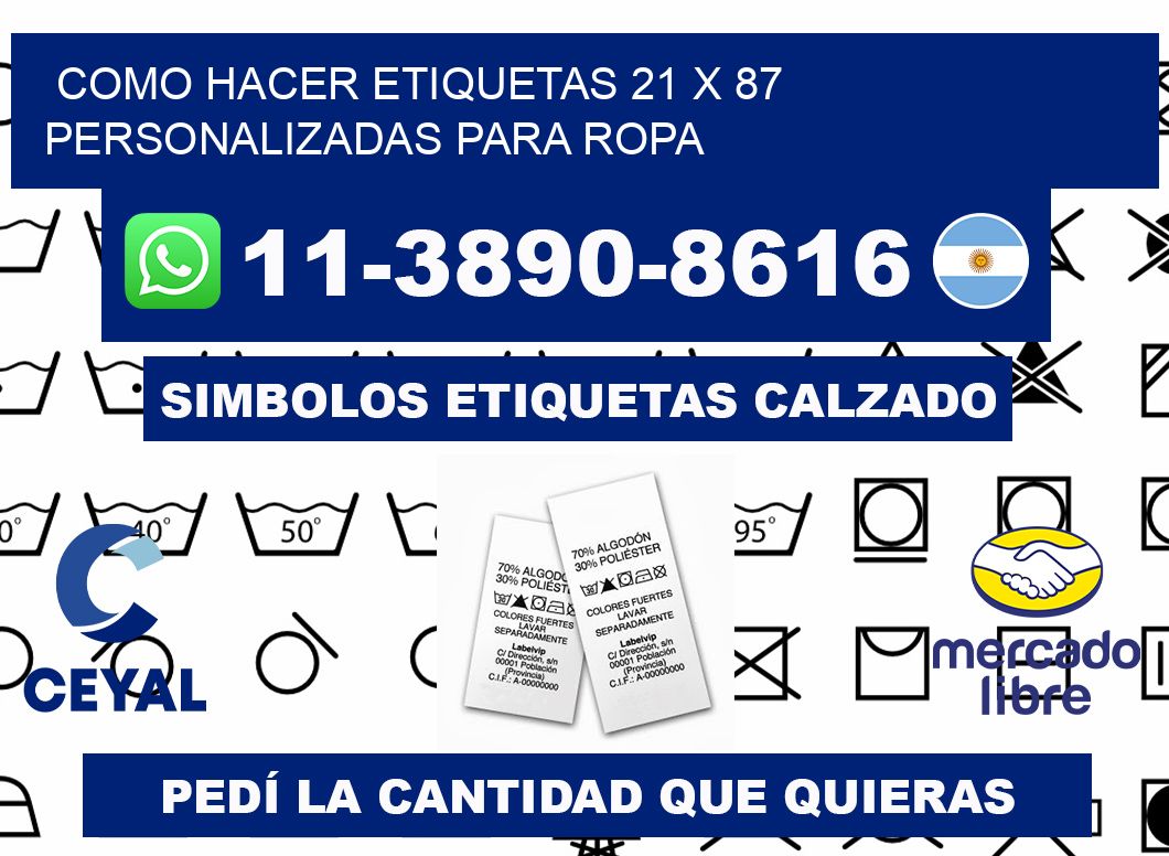 como hacer etiquetas 21 x 87 personalizadas para ropa