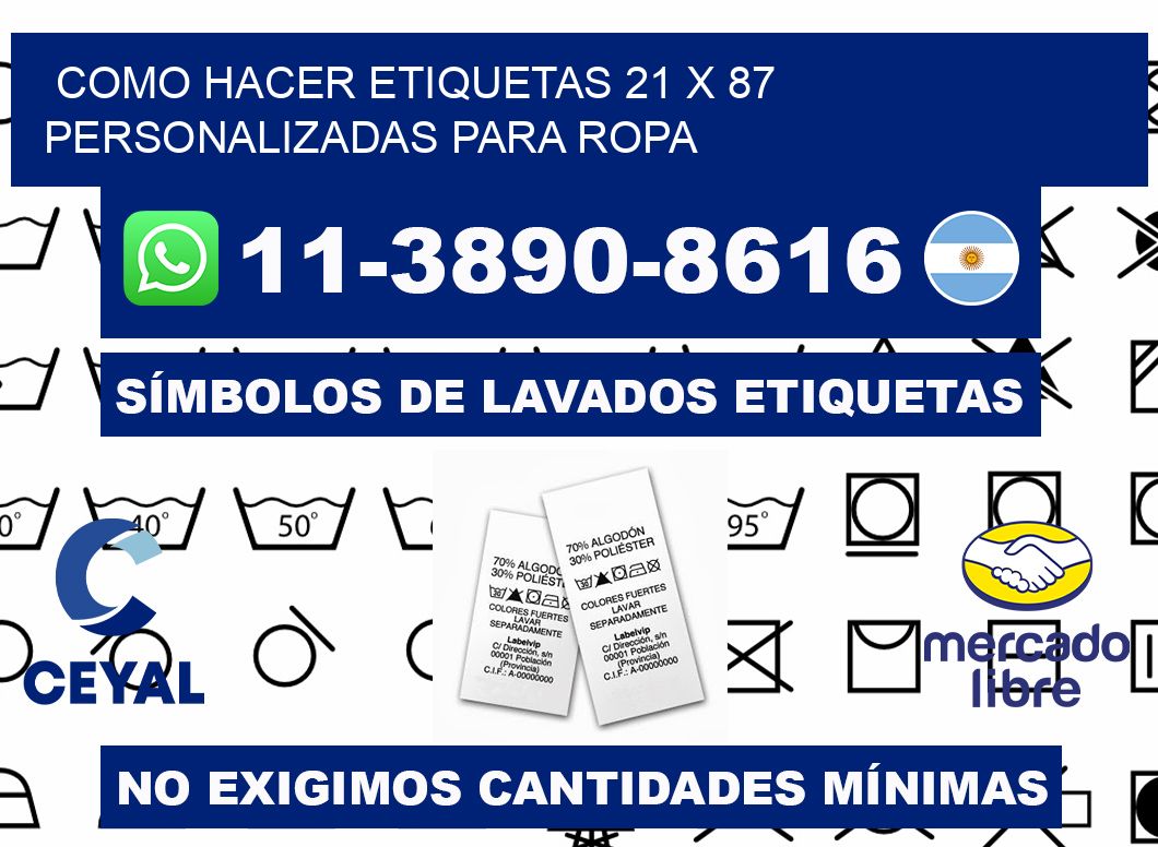 como hacer etiquetas 21 x 87 personalizadas para ropa