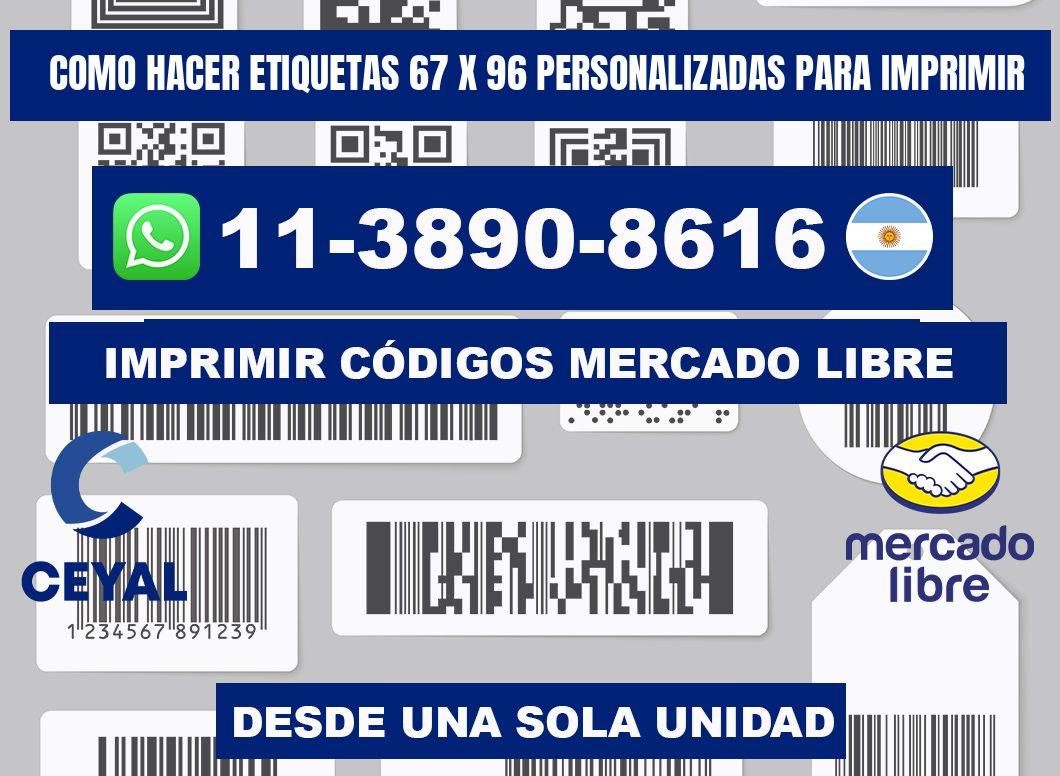 como hacer etiquetas 67 x 96 personalizadas para imprimir
