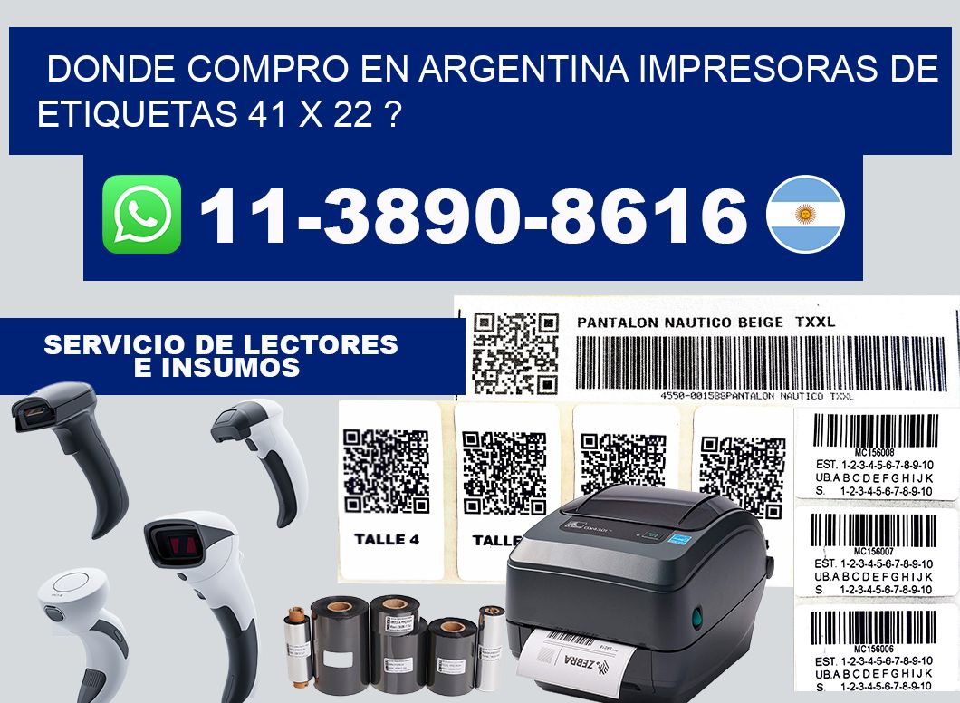 donde compro en argentina impresoras de etiquetas 41 x 22 ?