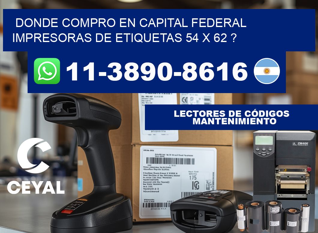 donde compro en capital federal impresoras de etiquetas 54 x 62 ?