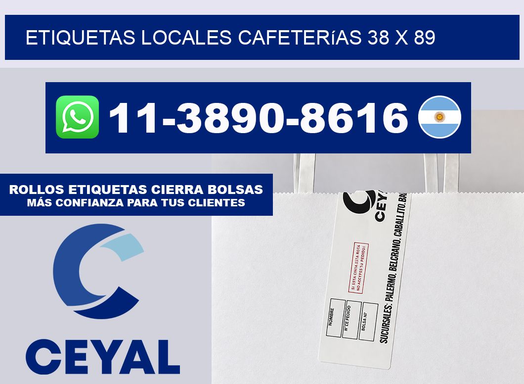 etiquetas locales cafeterías 38 x 89