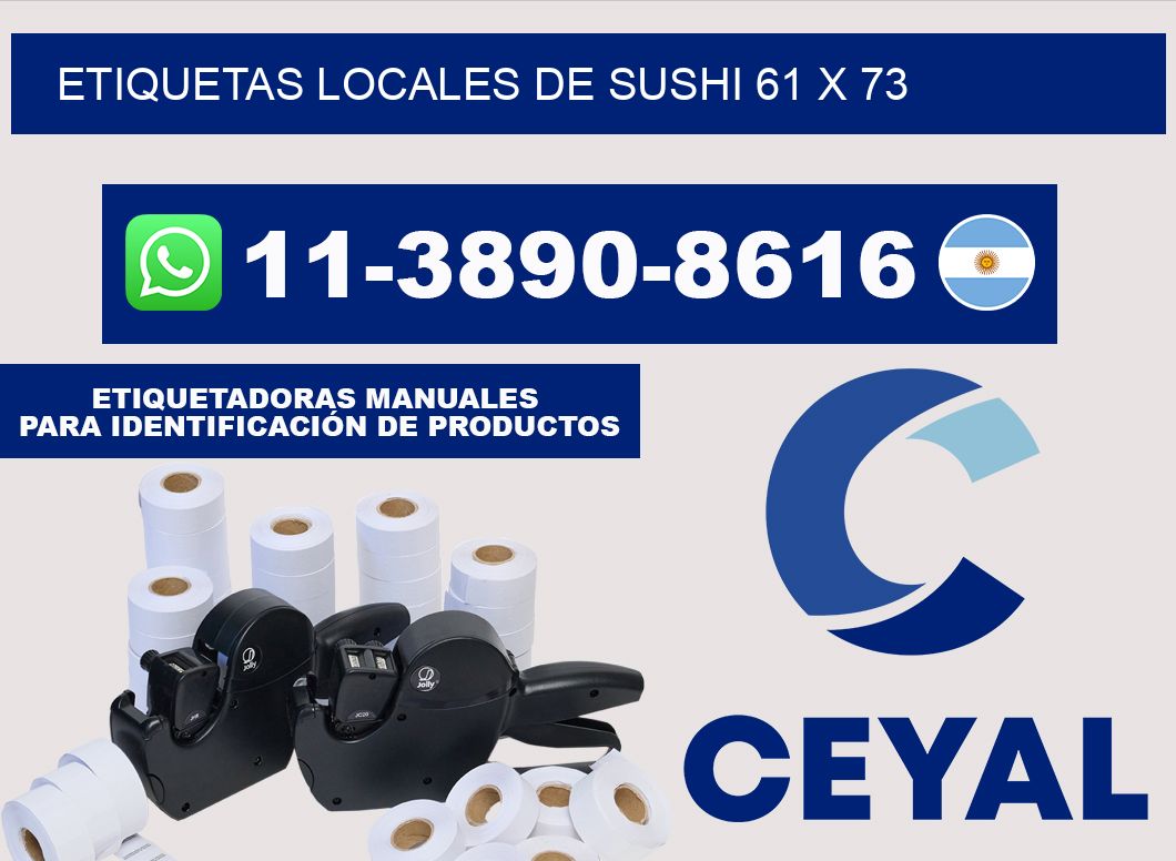etiquetas locales de sushi 61 x 73