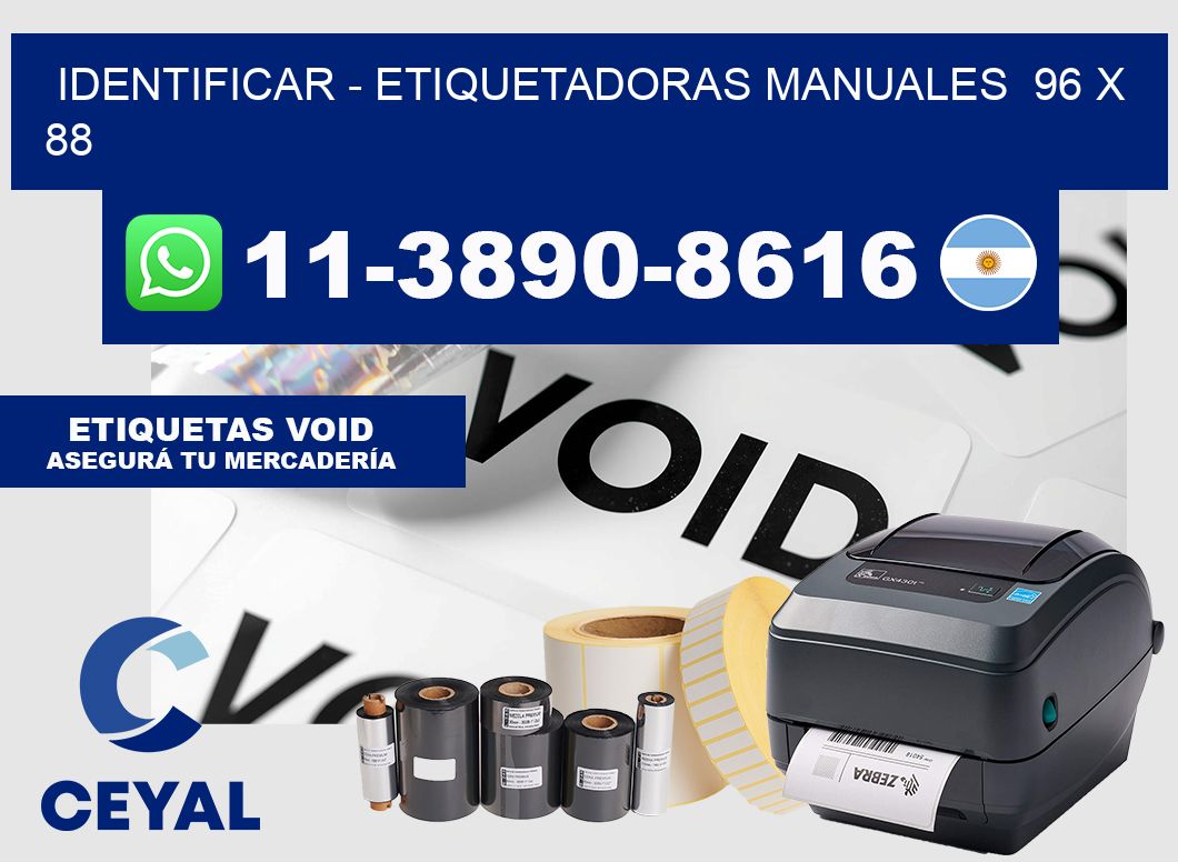 identificar - Etiquetadoras Manuales  96 x 88