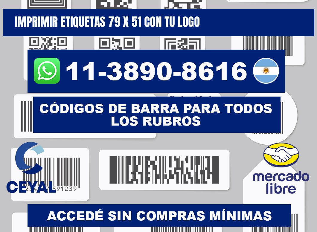 imprimir etiquetas 79 x 51 con tu logo