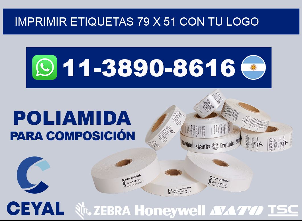 imprimir etiquetas 79 x 51 con tu logo