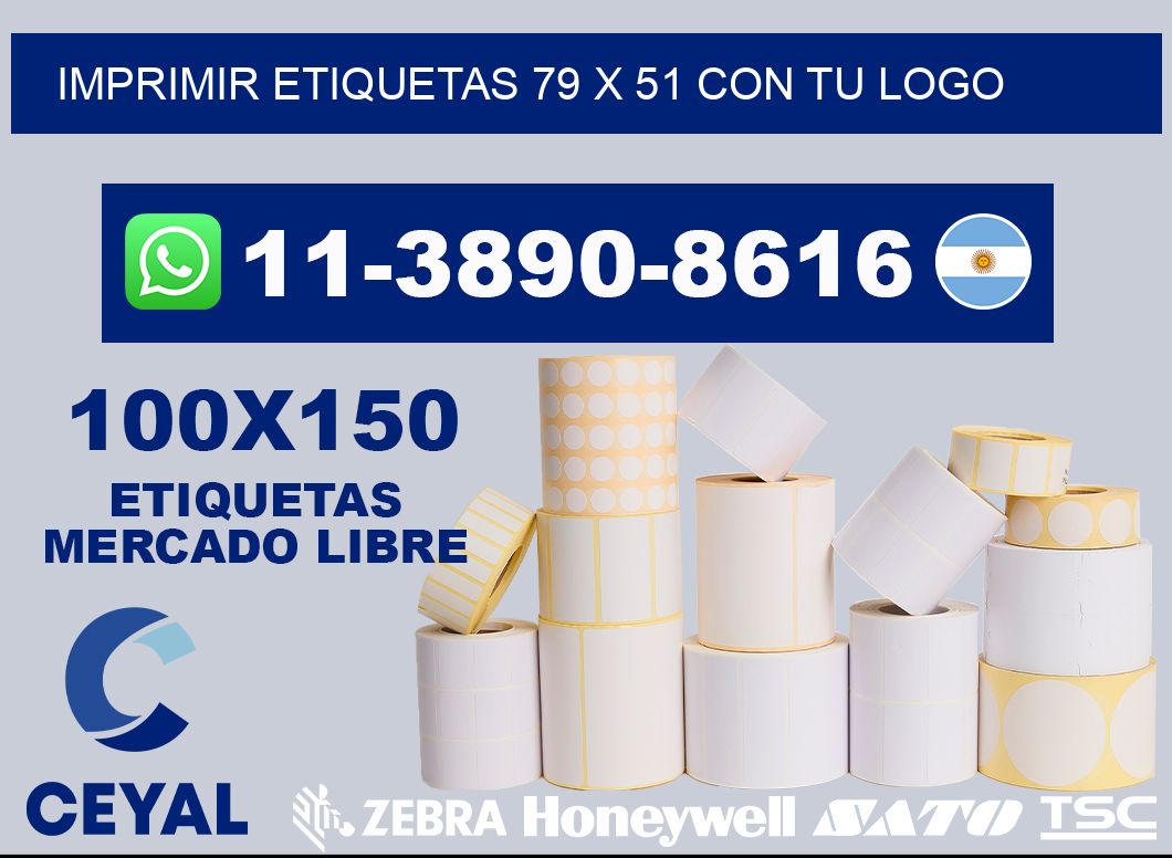 imprimir etiquetas 79 x 51 con tu logo