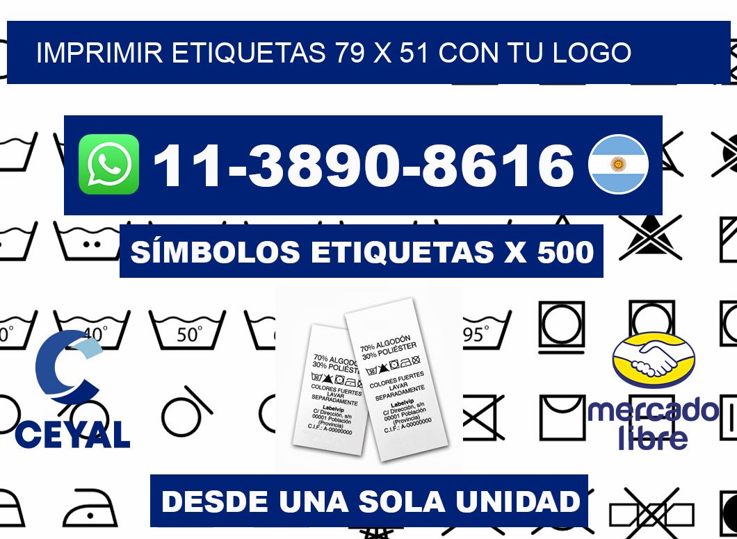imprimir etiquetas 79 x 51 con tu logo