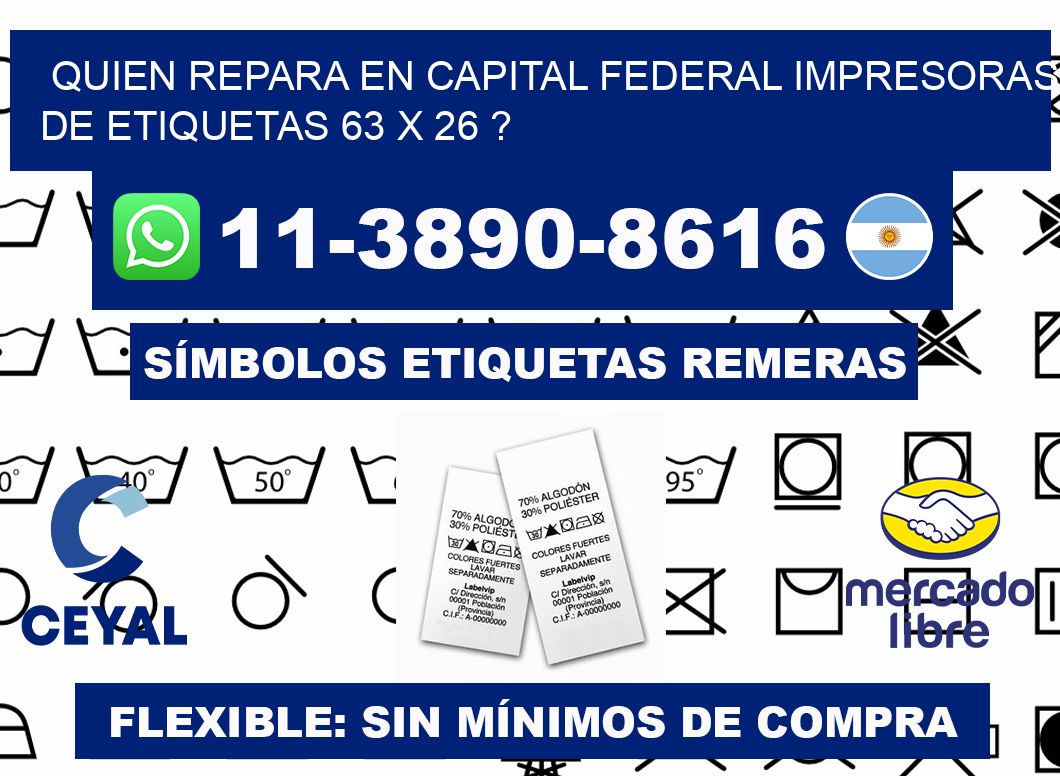 quien repara en capital federal impresoras de etiquetas 63 x 26 ?