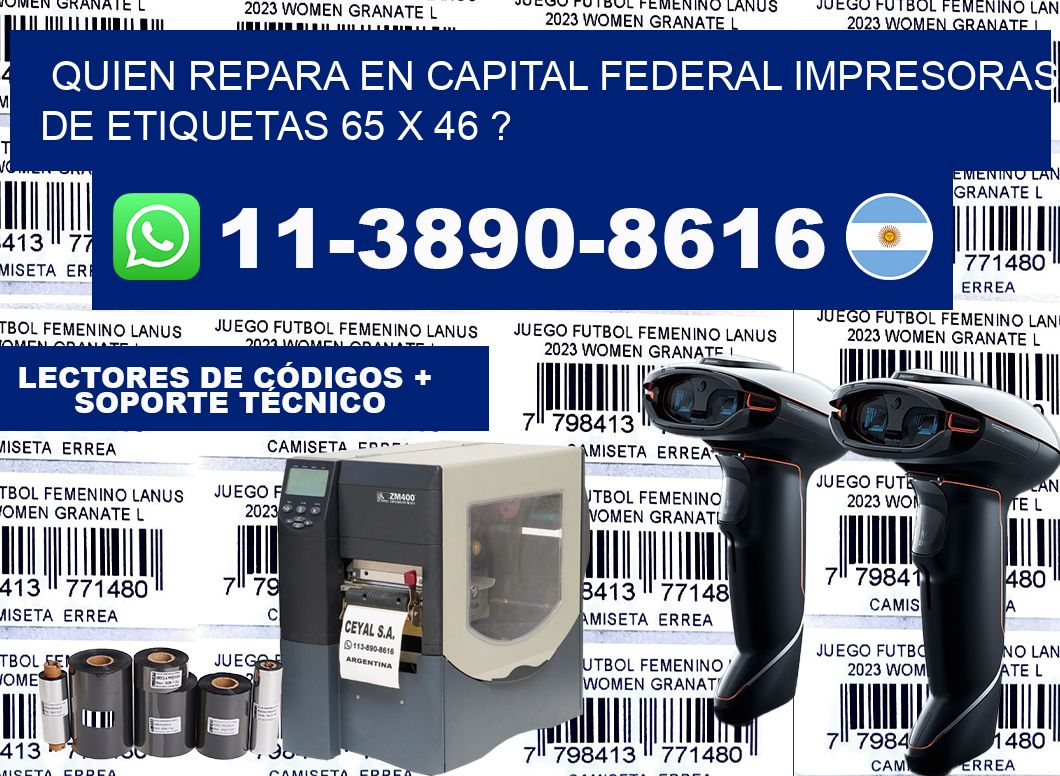 quien repara en capital federal impresoras de etiquetas 65 x 46 ?