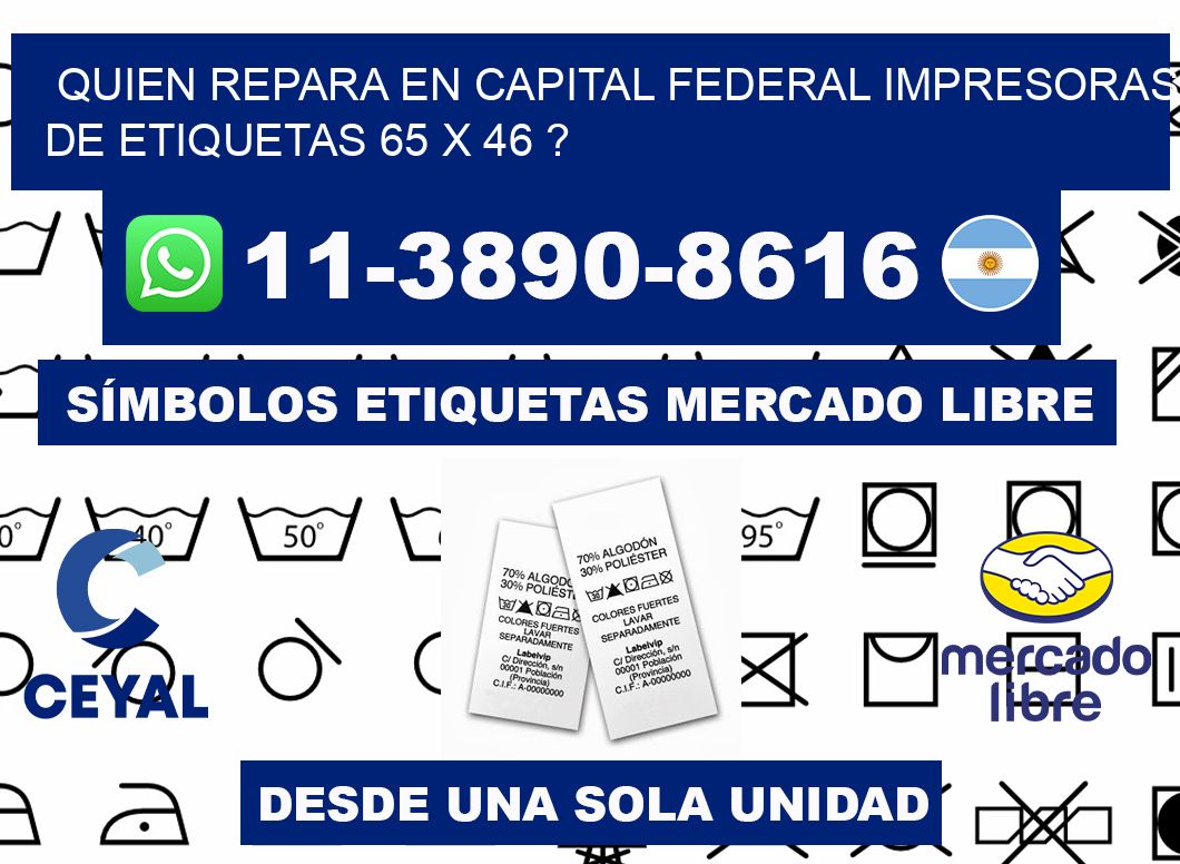 quien repara en capital federal impresoras de etiquetas 65 x 46 ?