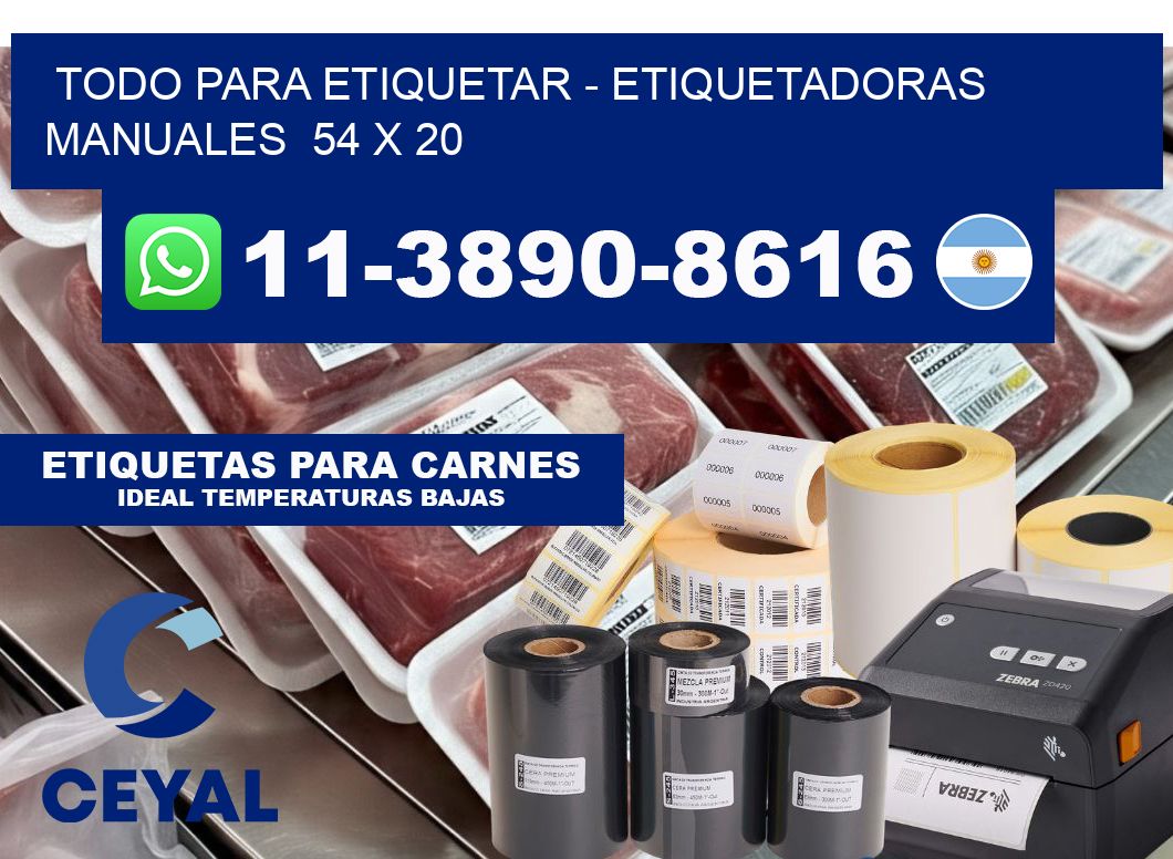todo para etiquetar - Etiquetadoras Manuales  54 x 20