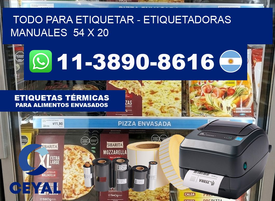 todo para etiquetar – Etiquetadoras Manuales  54 x 20