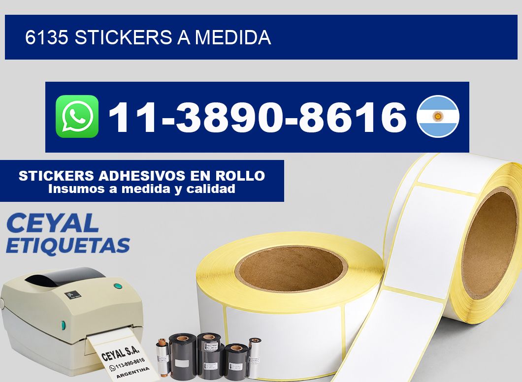 6135 stickers a medida