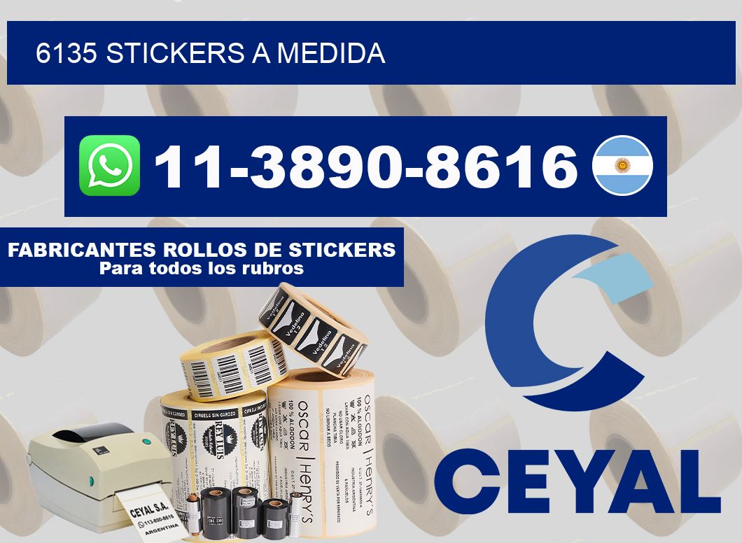 6135 stickers a medida