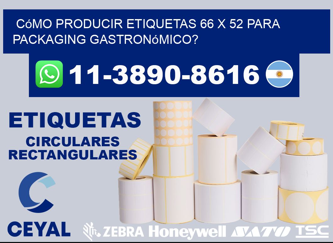 Cómo producir etiquetas 66 x 52 para packaging gastronómico?