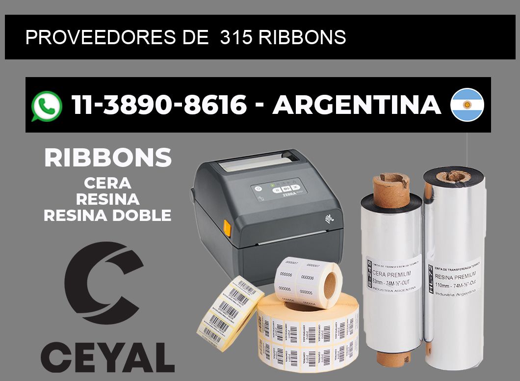 Proveedores de 315 ribbons