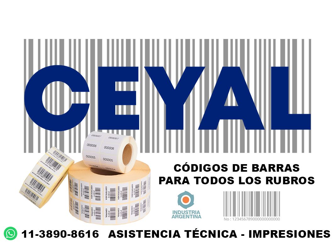 códigos de barra 56 x 64