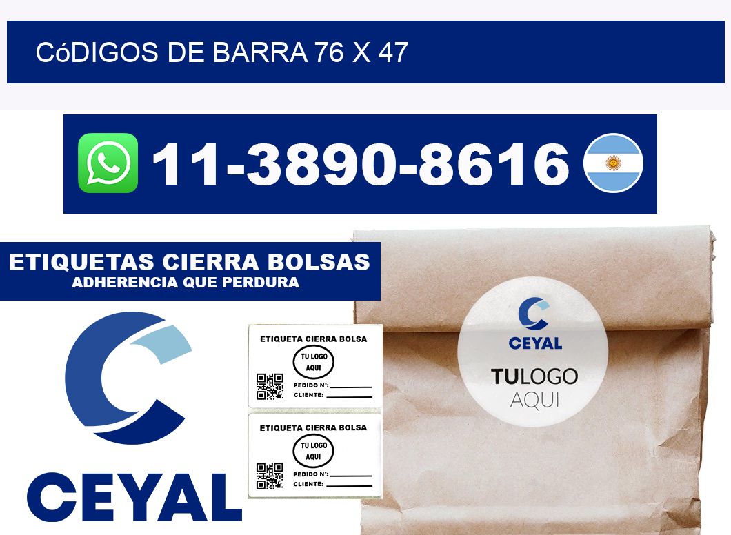códigos de barra 76 x 47