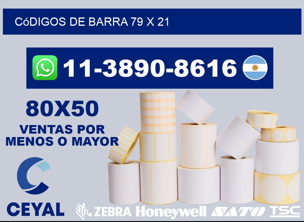 códigos de barra 79 x 21