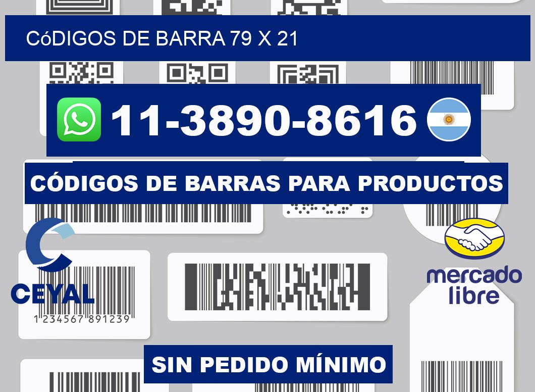 códigos de barra 79 x 21