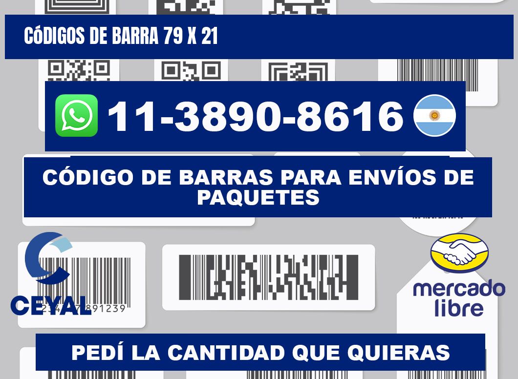 códigos de barra 79 x 21