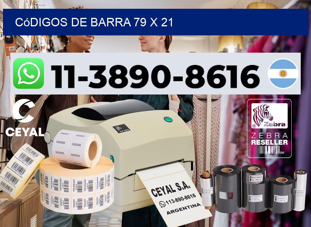 códigos de barra 79 x 21