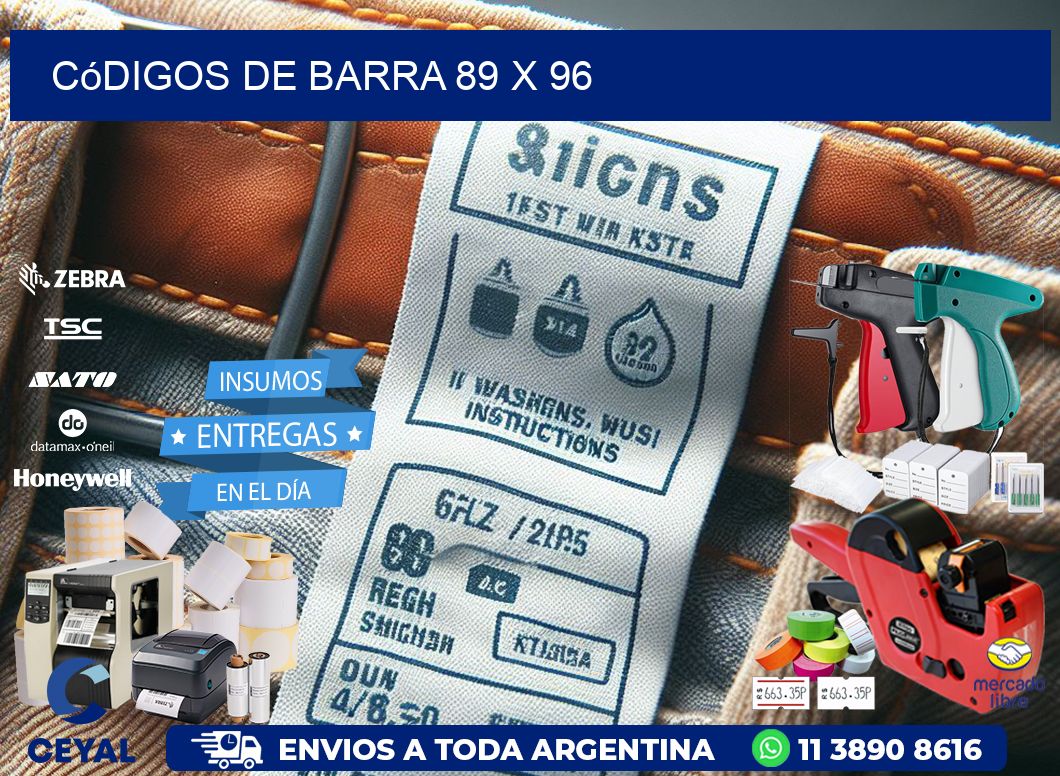 códigos de barra 89 x 96
