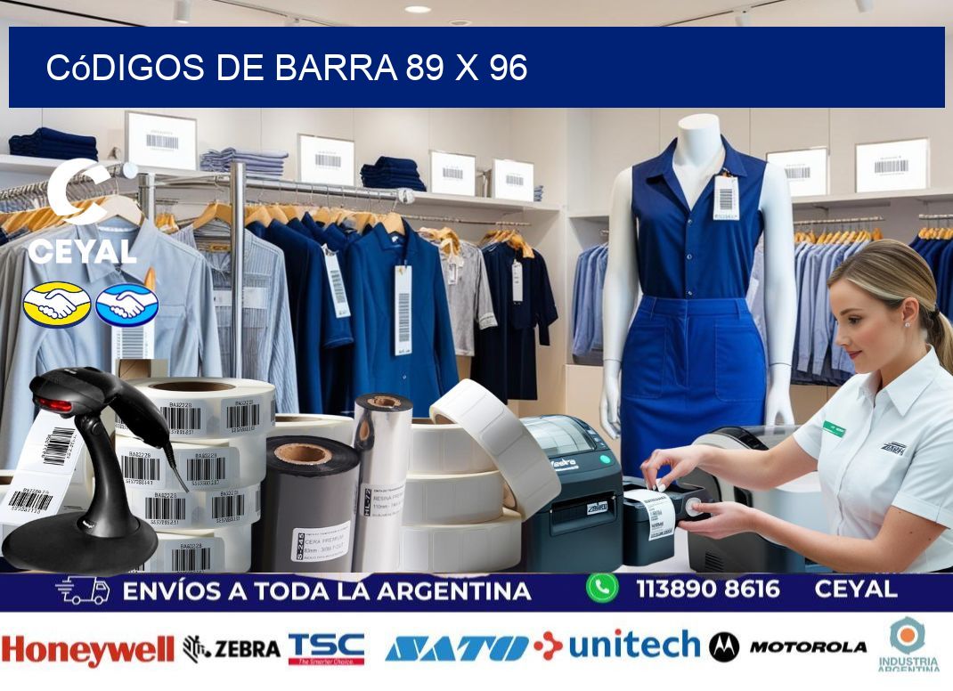 códigos de barra 89 x 96