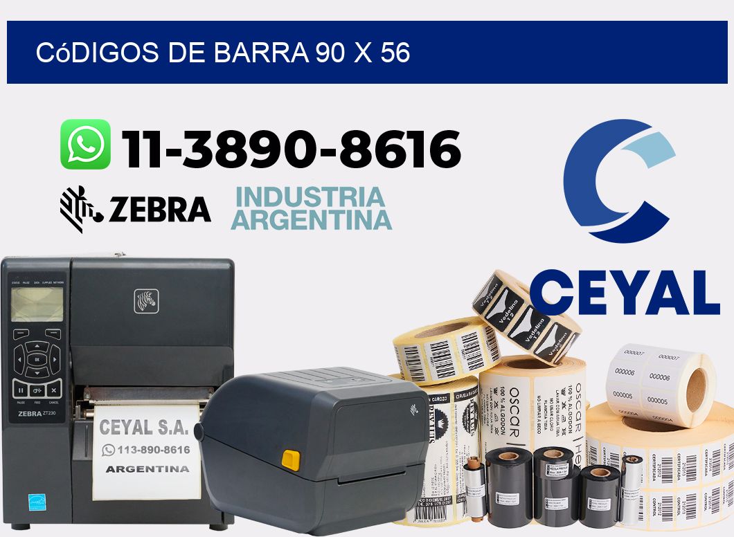 códigos de barra 90 x 56