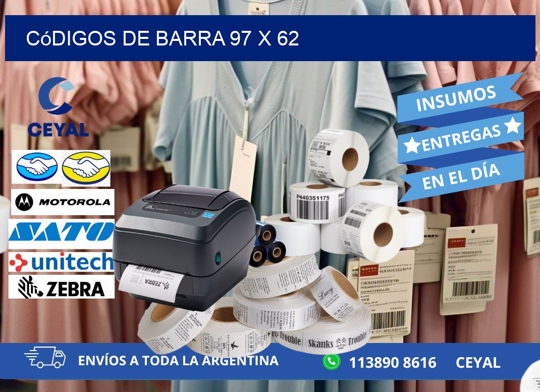 códigos de barra 97 x 62