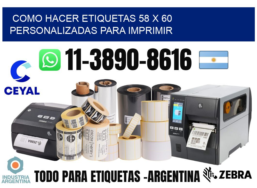 como hacer etiquetas 58 x 60 personalizadas para imprimir
