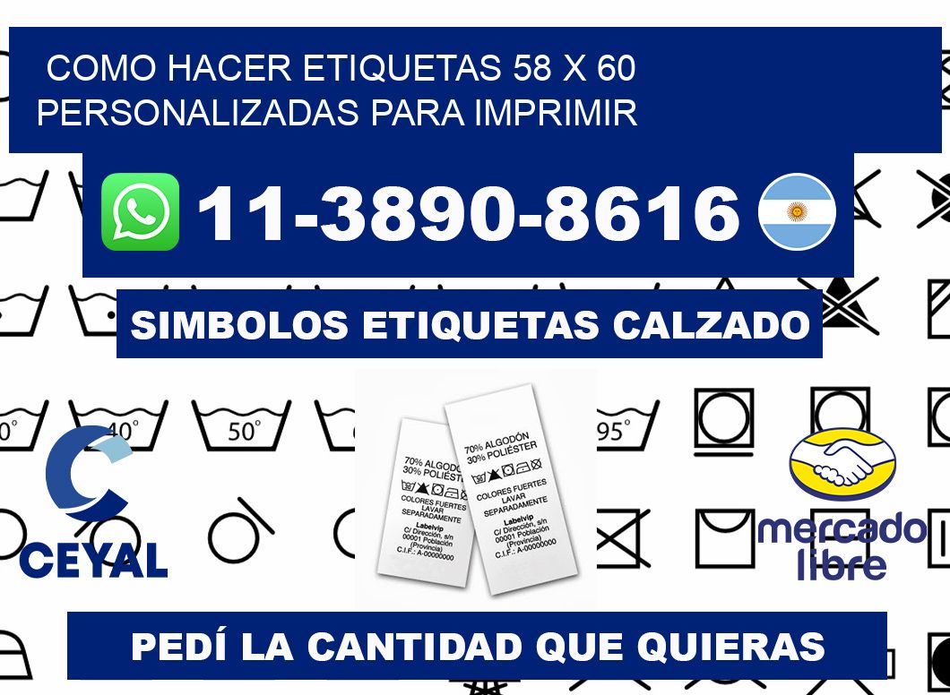 como hacer etiquetas 58 x 60 personalizadas para imprimir