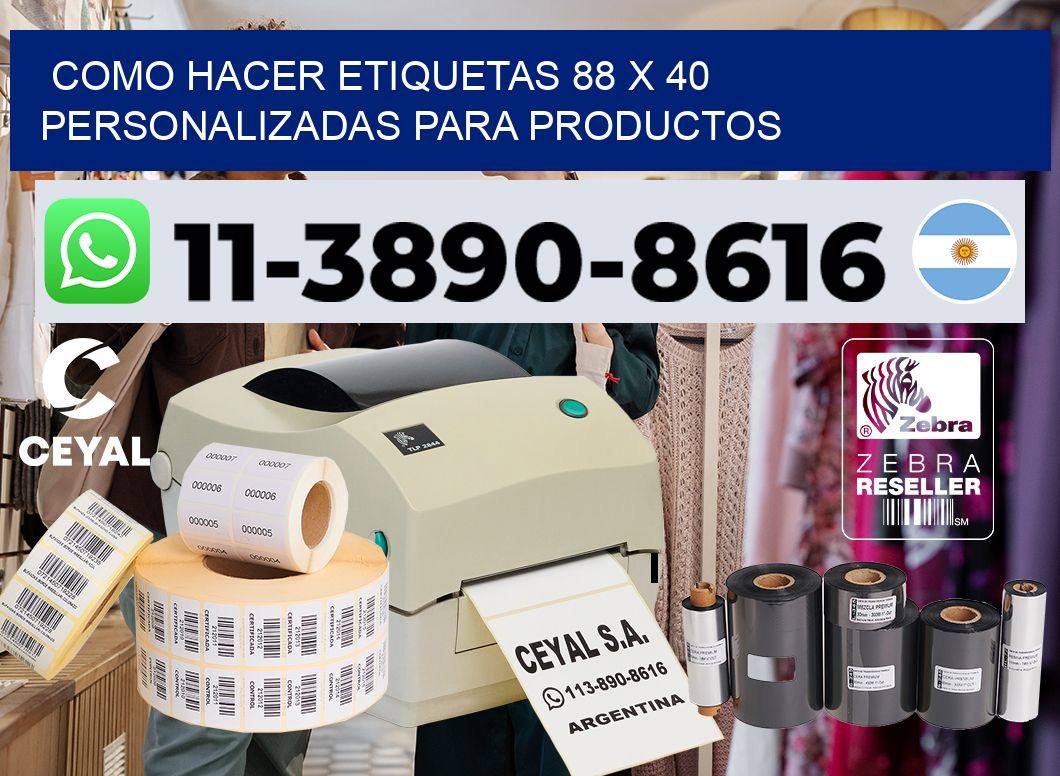 como hacer etiquetas 88 x 40 personalizadas para productos