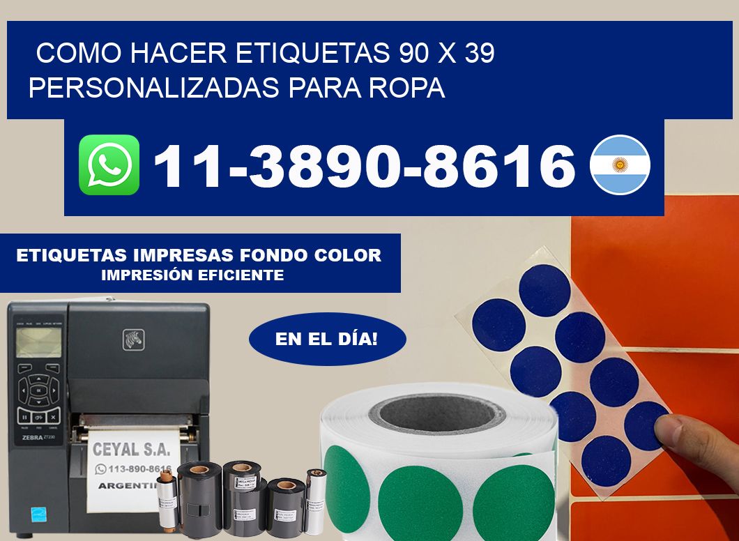 como hacer etiquetas 90 x 39 personalizadas para ropa